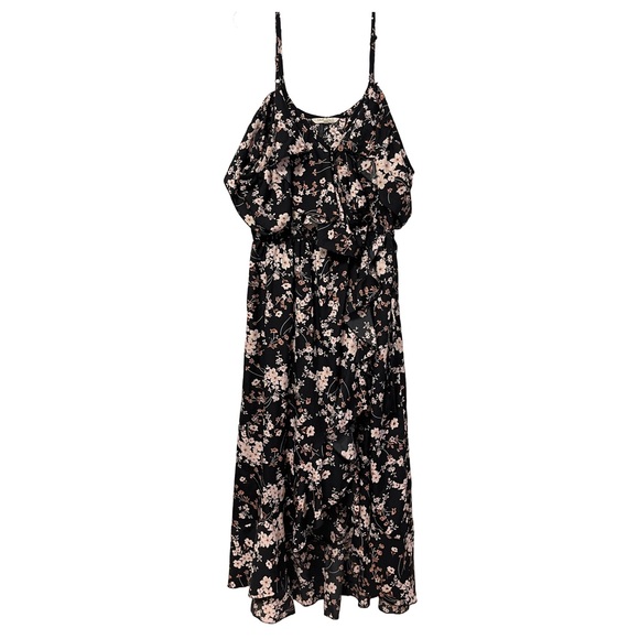 Indulge InStyle Maxi Dress Cold Shoulder V-Neck Ruffle 2X - Picture 1 of 10